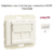 Adaptateur avec Module 2 sorties pour connecteurs RJ45 Sirius70442SBR Blanc