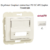 Enjoliveur coupleur connecteur fibre optique sc apc duplex Sirius70448SBR Blanc