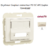 Enjoliveur coupleur connecteur fibre optique sc apc duplex Sirius70448SMF Ivoire