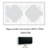 Plaque Double Horizontale APOLO5000 50921TPM NOIR MAT