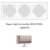 Plaque triple Horizontale APOLO5000 50931TPL PLATINE