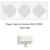 Plaque triple Horizontale APOLO5000 50931TBR BLANC