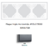 Plaque triple Horizontale APOLO5000 50931TGR GRAPHITE
