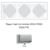 Plaque triple Horizontale APOLO5000 50931TPR ARGENT