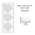 Plaque triple Verticale APOLO5000 50932TBM BLANC MAT
