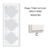 Plaque triple Verticale APOLO5000 50932TBR BLANC
