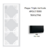 Plaque triple Verticale APOLO5000 50932TPM NOIR MAT