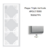 Plaque triple Verticale APOLO5000 50932TPR ARGENT