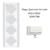 Plaque Quadruple Verticale APOLO5000 50942TBR BLANC