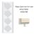 Plaque Quadruple Verticale APOLO5000 50942TMF IVOIRE