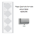 Plaque Quadruple Verticale APOLO5000 50942TPR ARGENT