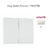 Doigt pour mécanisme double fonction Sirius 70614TBR Blanc