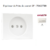 Enjoliveur pour prise de courant  Sirius 70622TBR Blanc