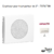 Enjoliveur pour Haut parleur 2'' Sirius 70710TBR Blanc