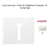 Enjoliveur de prise de tépléphone Française T8 Sirius 70718TBR Blanc