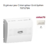 Enjoliveur pour interrupteur card system Sirius 70731TBR Blanc