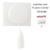 Enjoliveur pour poussoir à cordon Sirius 70741TBR Blanc