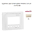 Enjoliveur pour interrupteur horaire digital de 1 circuit Sirius 70743TMF Ivoire