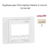 Enjoliveur pour interrupteur horaire digital de 2 circuits Sirius 70744TMF Ivoire