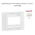 Enjoliveur pour interrupteur horaire digital de 2 circuits Sirius 70744TBR Blanc