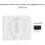 Enjoliveur pour va-et-vient rotatif avec indication I,0,II Sirius70760TAT Anthracite