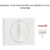 Enjoliveur pour va-et-vient rotatif avec indication I,0,II Sirius70760TBR Blanc