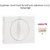 Enjoliveur pour va-et-vient rotatif avec indication I,0,II Sirius70760TMF Ivoire