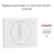 Enjoliveur pour poussoir et va-et-vient rotatif Sirius 70761TBR Blanc
