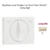 Enjoliveur pour poussoir et va-et-vient rotatif Sirius 70761TMF Ivoire