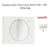Enjoliveur pour Interrupteur rotatif Sirius70762TBR Blanc