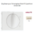 Enjoliveur pour interrupteur rotatif 3 positions Sirius70765TMF Ivoire