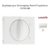 Enjoliveur pour interrupteur rotatif 3 positions Sirius70765TBR Blanc