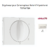 Enjoliveur pour interrupteur rotatif 4 positions Sirius70766TBR Blanc