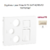 Enjoliveur pour prise R TV SAT RJ45 Fibre Optique Sirius 70770TMF Ivoire