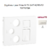 Enjoliveur pour prise R TV SAT RJ45 Fibre Optique Sirius 70770TBR Blanc