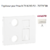 Enjoliveur pour prise R TV RJ45 Fibre Optique Sirius 70774TBR Blanc
