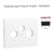 Enjoliveur pour prise R TV SAT Sirius 70775TAT Anthracite