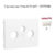Enjoliveur pour prise R TV SAT Sirius 70775TBR Blanc