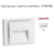 Enjoliveur pour lumière d'orientation Sirius 70 70782TBr Blanc
