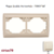 Plaque double horizontale 70921TMF