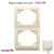 Plaque double verticale 70922TMF