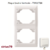 Plaque double verticale 70922TBR