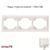 Plaque triple horizontale 70931TBR