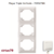 Plaque triple verticale 70932TBR