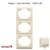 Plaque triple verticale 70932TMF