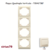 Plaque quadruple verticale 70942TMF
