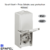 Va-et-vient et Prise de corant schuko verticale Etanche 48 EFAPEL 48861CCZ