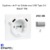 enjoliveur prise schuko avec usb C+C APOLO 50637TPR