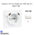 enjoliveur prise schuko avec usb C+C APOLO 50637TBR