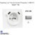 enjoliveur prise Française avec usb C+C APOLO 50657TPR